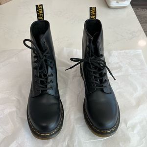 Doc Martens leather boots.